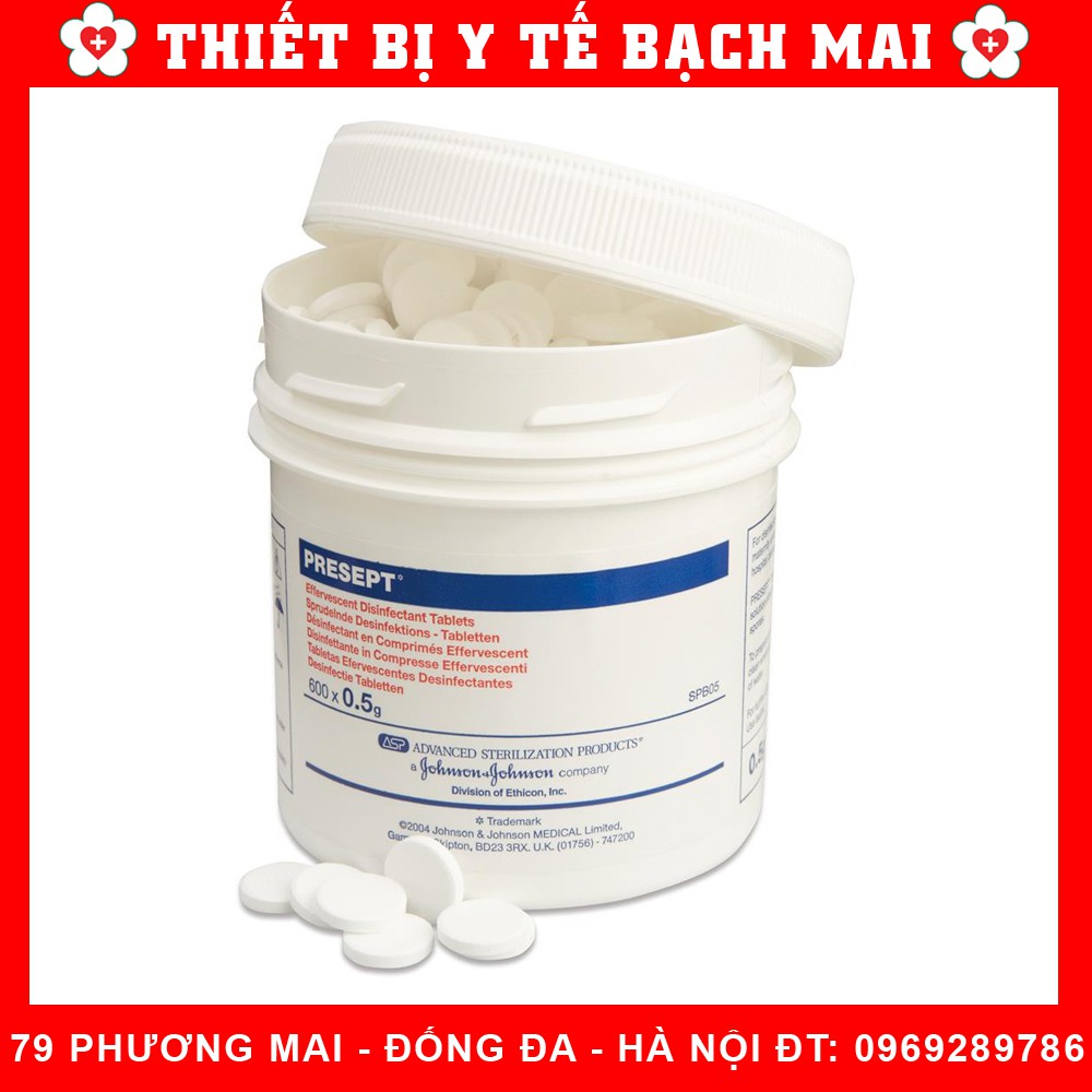 Viên sát khuẩn presept, khử trùng, tẩy uế nhà cửa, phòng khám, bệnh viện