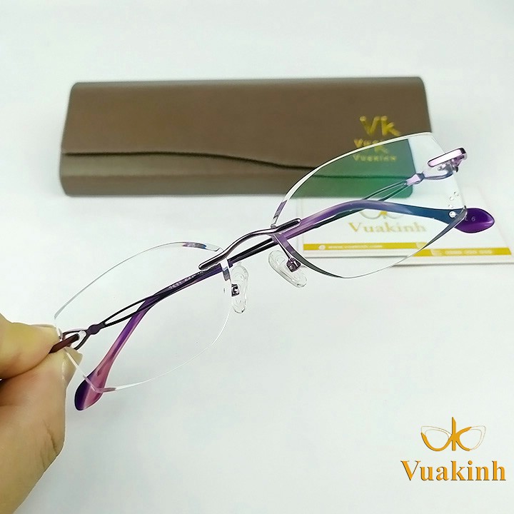 kính cận nữ không viền V300