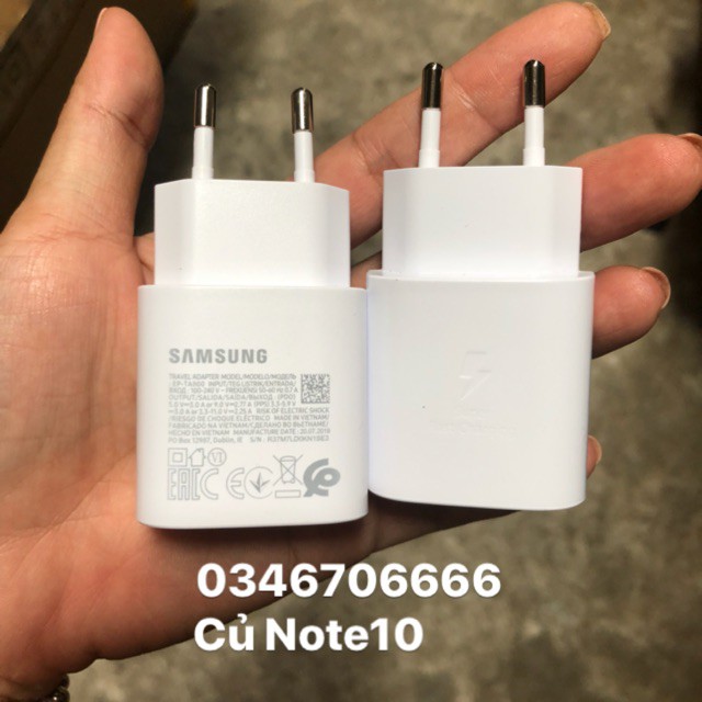 ♥️ Cốc sạc 25W zin Samsung Note 10/ Note10 Pro ♥️