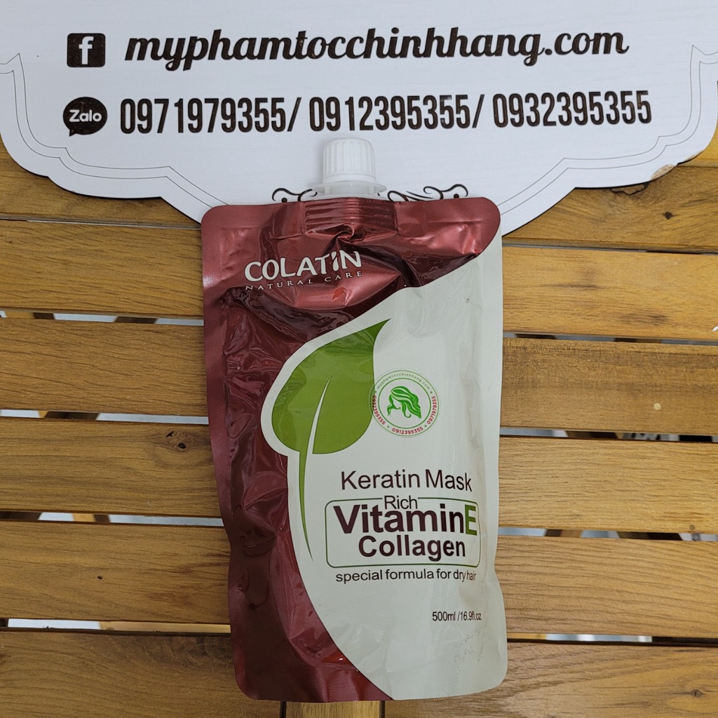 DẦU DƯỠNG TÓC HOẶC DẦU HẤP COLATIN VITAMIN E 500ML