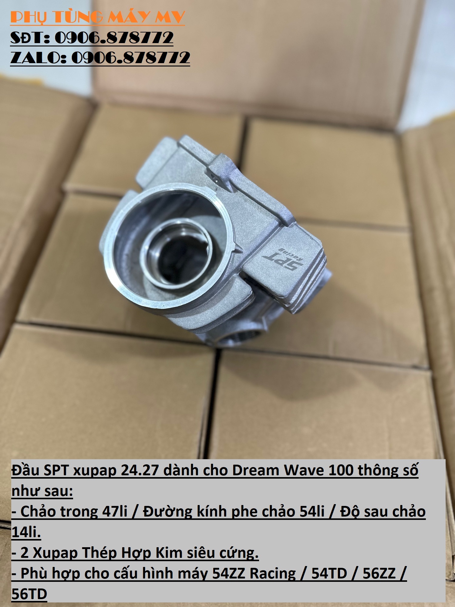 Đầu SPT xupap 24.27 dành cho Dream Wave 100