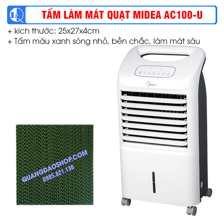 TẤM LÀM MÁT QUẠT HƠI NƯỚC MIDEA AC100-U