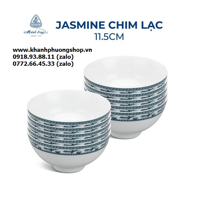 chén sứ Minh Long chim lạc - chén sứ minh long