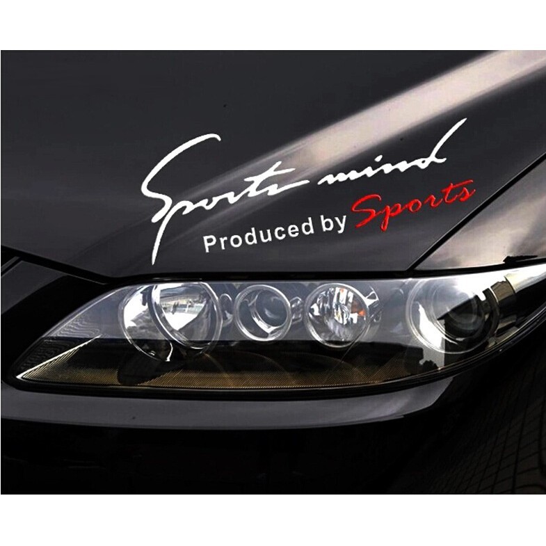 Tem Decal SPORT MIND dán trang trí ô tô xe máy