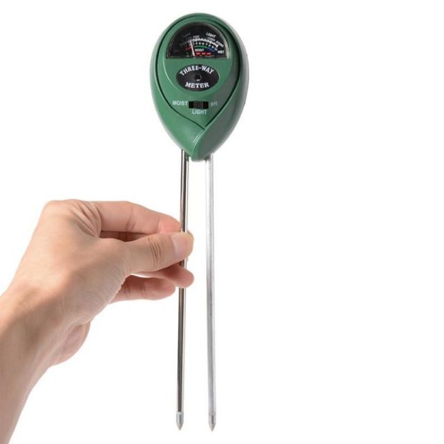 Máy đo PH đất - Máy đo độ ẩm đất 3 trong 1 ( Cảm biến Độ ẩm, Ánh sáng, PH )