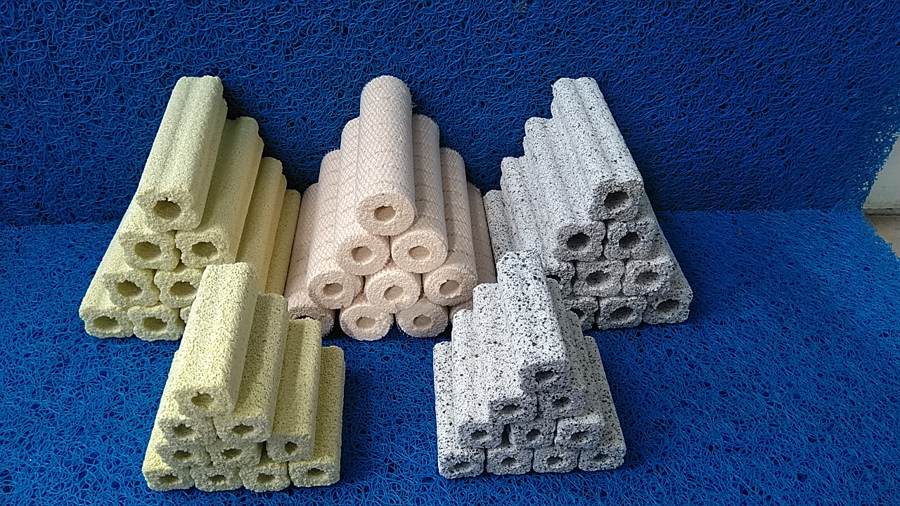 Combo 10 thanh sứ lọc nước hồ cá. (Keyrsin-Riversident)
