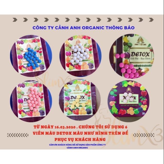 Detox tan mỡ ban đêm Đông y Mộc linh