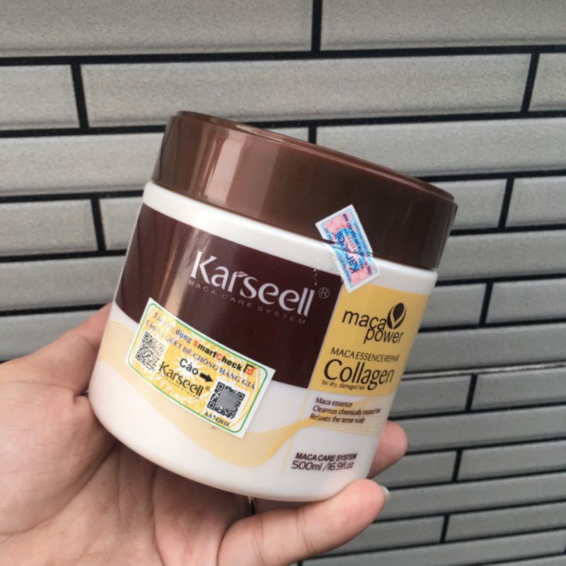Ủ tóc hấp phục hồi tóc kem hấp hấp tóc COLAGEN KARSEELL 500ml [hàng chính hãng]