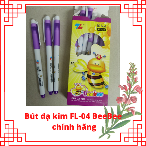 Combo 10 cây bút dạ kim fl-04 beebee mực tím
