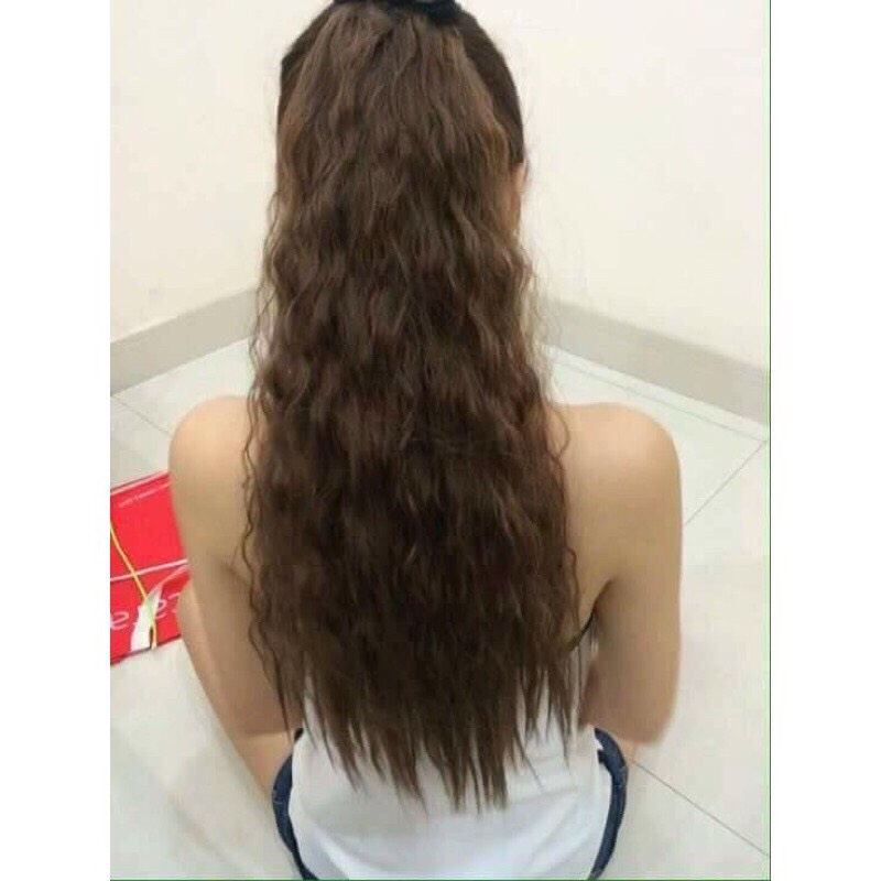 Tóc giả nữ cột❤️Tóc buộc xù ms528 dáng dài