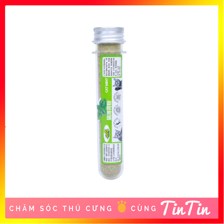 Cỏ Mèo Bạc Hà Catnip Khô - Ống 50 gram