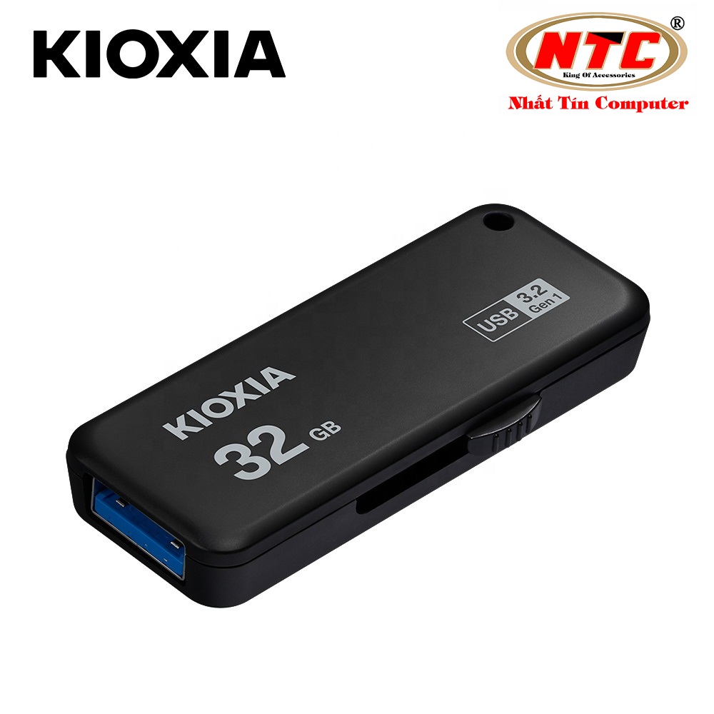 USB 3.2 Gen 1 Kioxia TransMemory U365 32GB 150Mb/s (Đen) - Formerly Toshiba Memory - Nhất Tín Computer