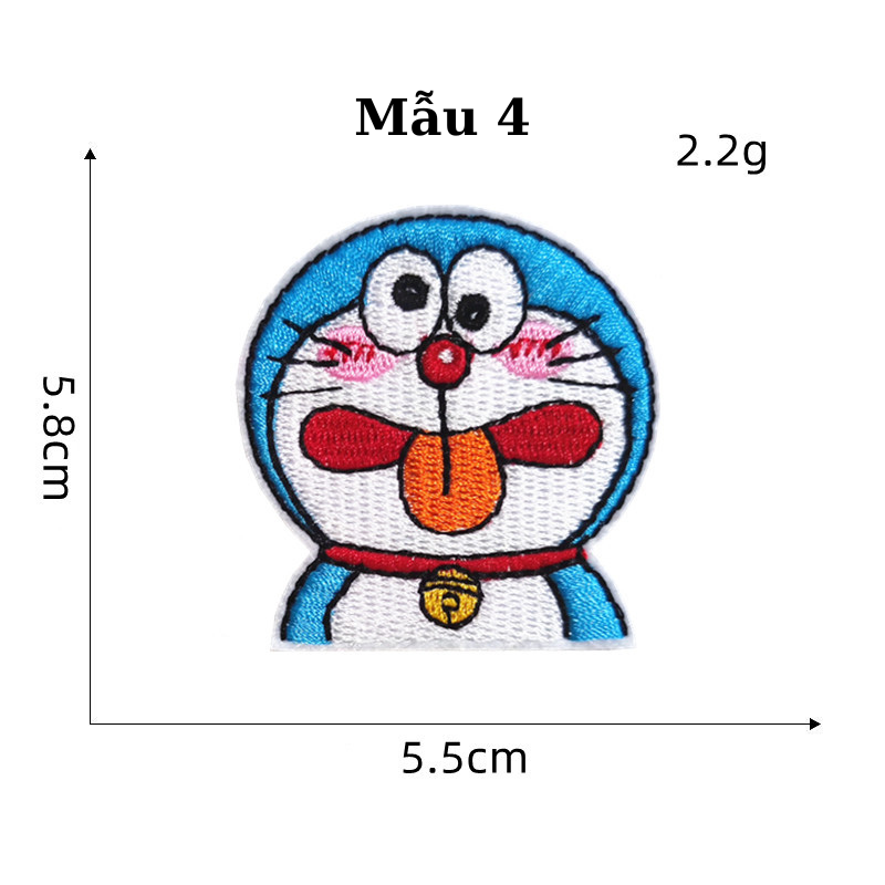 Sticker ủi hình doraemon Miếng Dán Áo hình doraemon