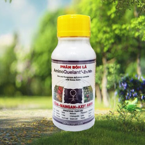Phân bón vi lượng Kẽm Mangan Axit amin Aminoquelant Zn/Mn 100ml cho hoa rau củ