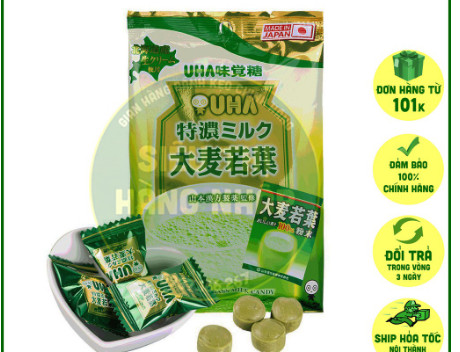 [Cực Ngon] Kẹo trà lúa mạch non UHA nội địa Nhật Bản 81g