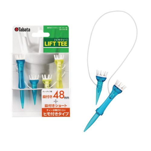 TEE GOLF NHỰA STEPPED LIFT TEE WITH STRING GV1414 SET 4 | TABATA