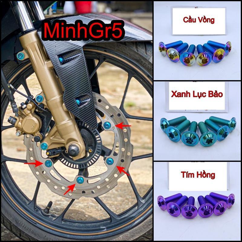 Ốc titan gr5 gắn đĩa phanh trước / sau lắp winner x