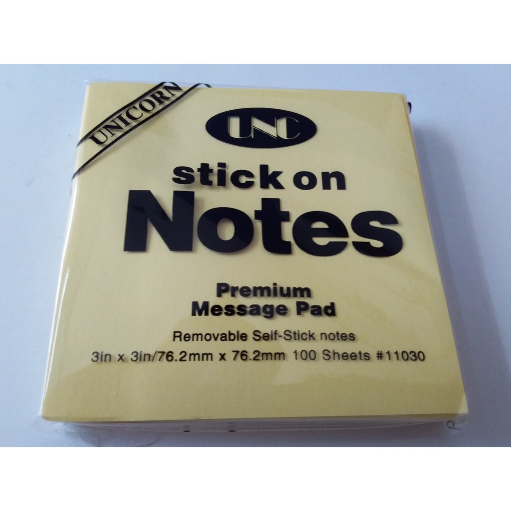 [HCM]2 xấp Giấy note vàng 3x3 UNC 76cmx76cmxấp 100 tờ