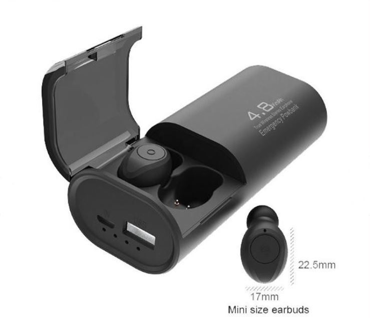 Tai nghe Bluetooth 5.0 F9 S11 TWS kiêm sạc dự phòng 4800mAh - chống nước IPX7- âm thanh hifi tương thích với mọi loại thiết bị