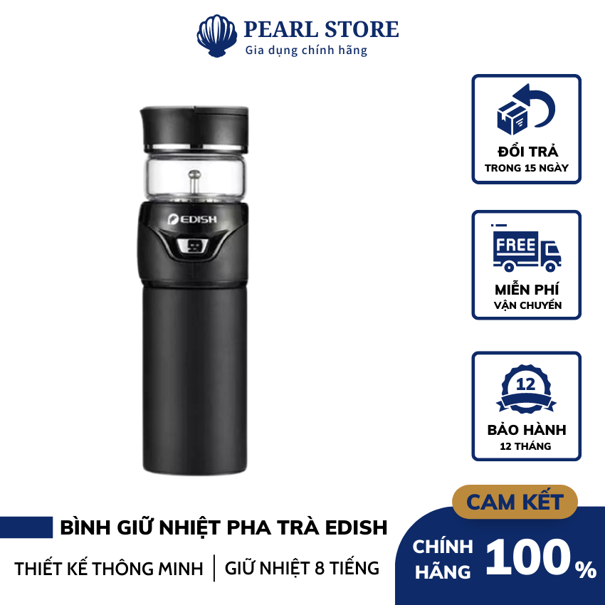 Bình pha trà thủy tinh , bình giữ nhiệt pha trà, bình hãm trà Bình Pha Trà Kiêm Giữ Nhiệt Đa Năng Dung Tích 450ml Bình pha trà kiêm bình giữ nhiệt đa năng -an toàn - tiện ích - Bh 12 tháng