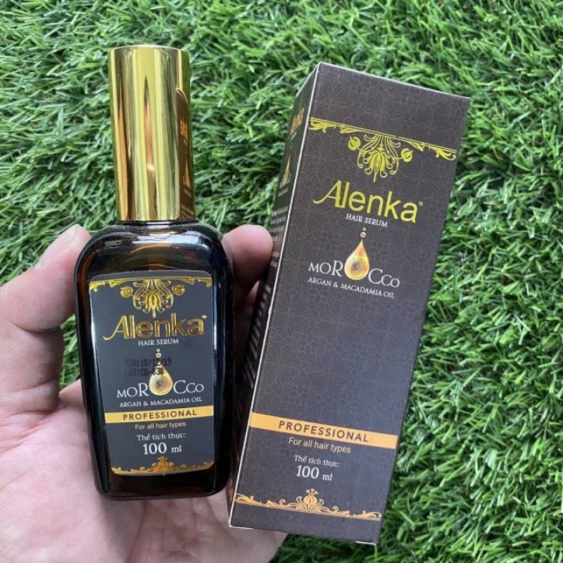 Tinh dầu dưỡng bóng và giữ nếp tóc uốn sóng lơi Alenka Hair Serum 100ML
