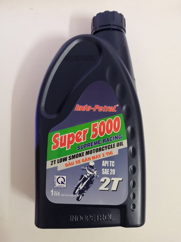 Dầu nhớt 2 thì chính hãng Indo Petrol Super 5000 API TC SAE 20 2T