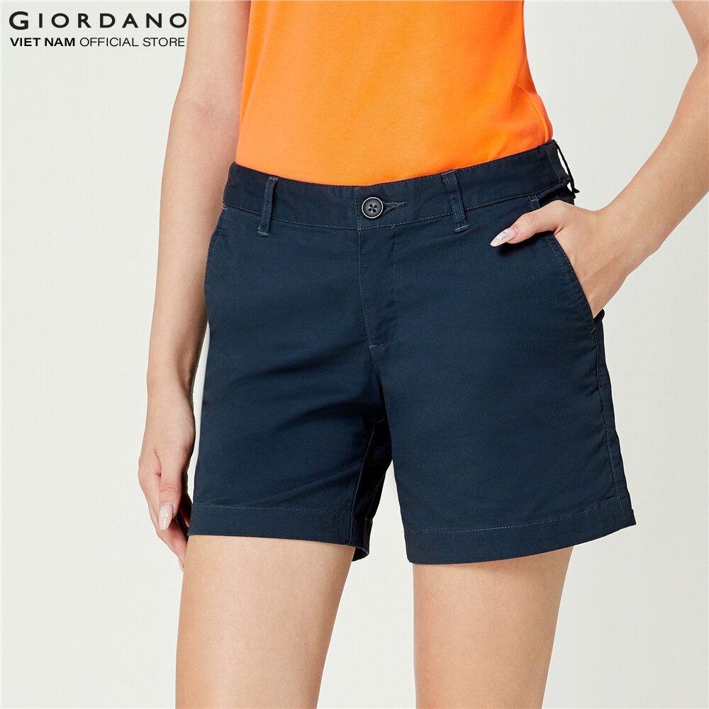 Quần Shorts Khaki Nữ Giordano 05403202