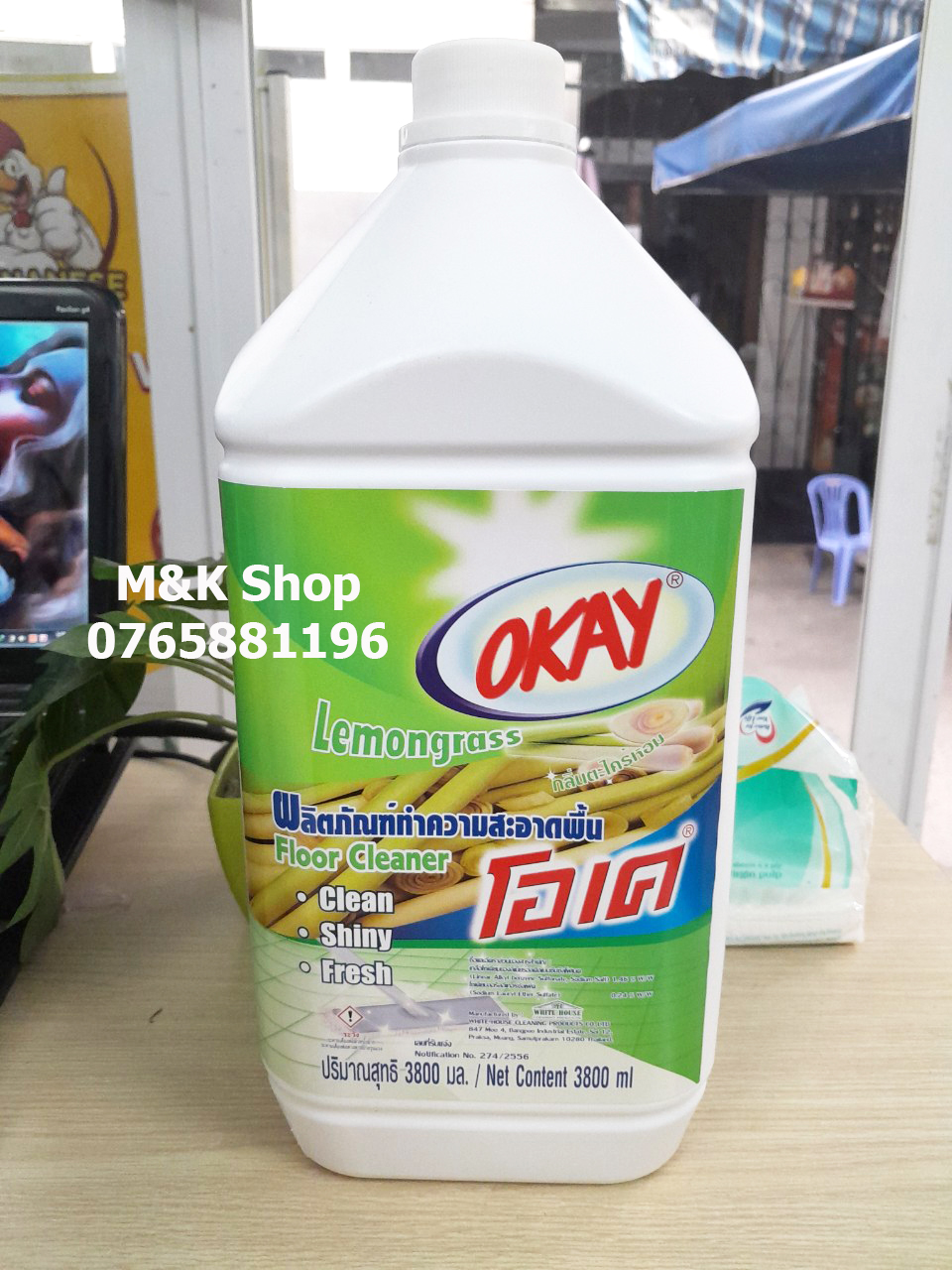 Nước lau sàn Okay 3.8l Thái Lan