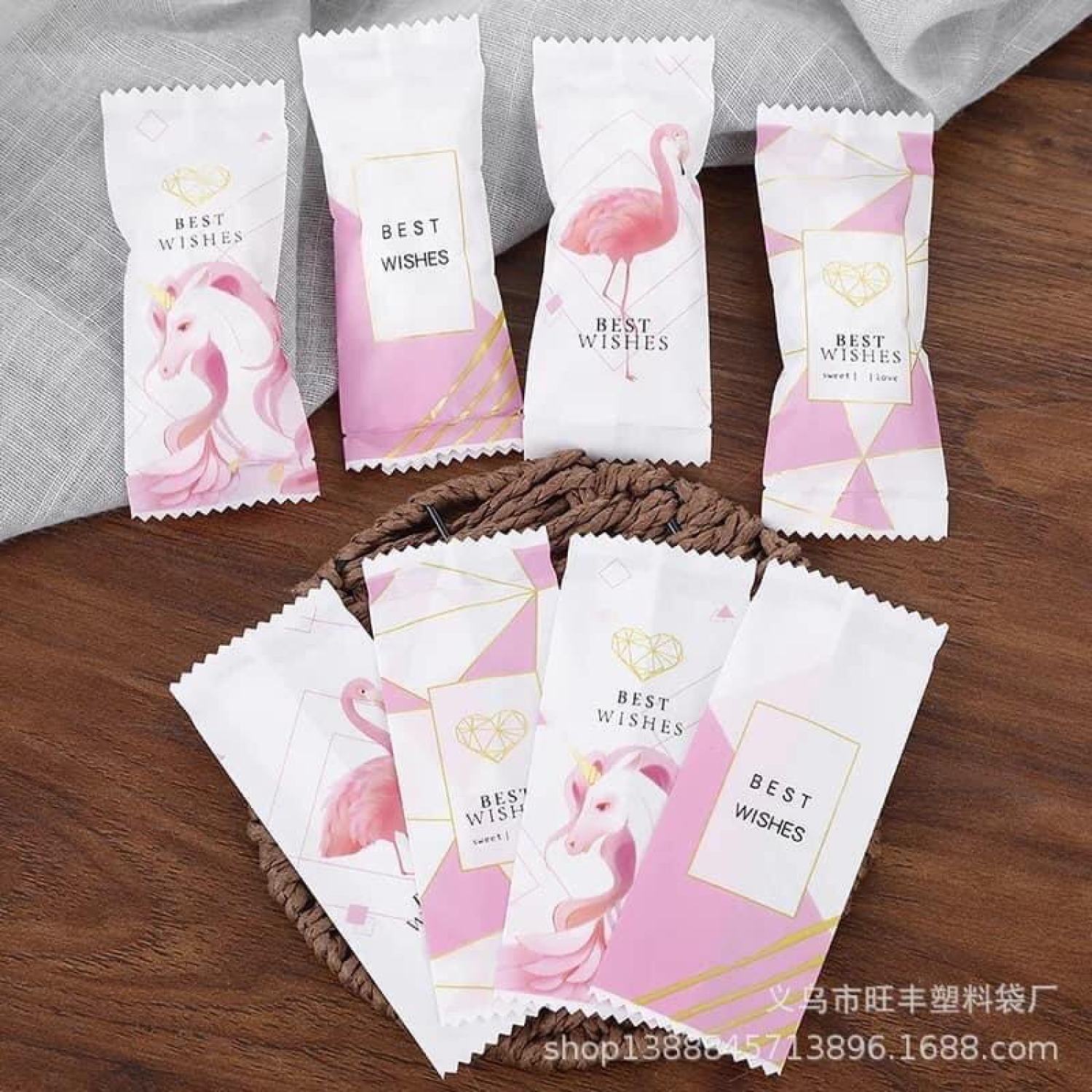 [Nhập RS0822 giảm 30k cho đơn 99k]100 túi kẹo Nougat mẫu Handmade
