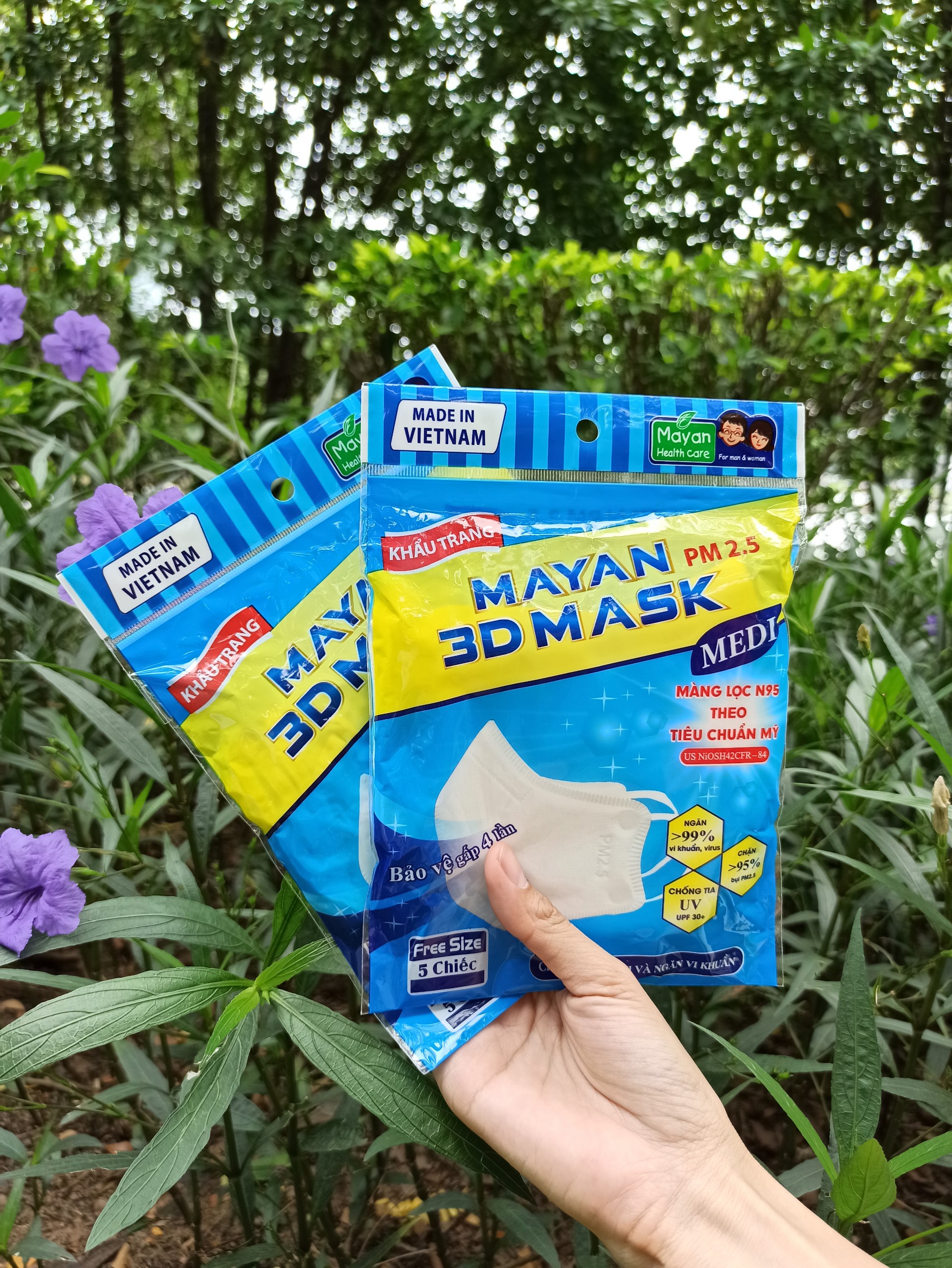 Khẩu Trang Mayan 3D Mask N95 Set 5 Cái