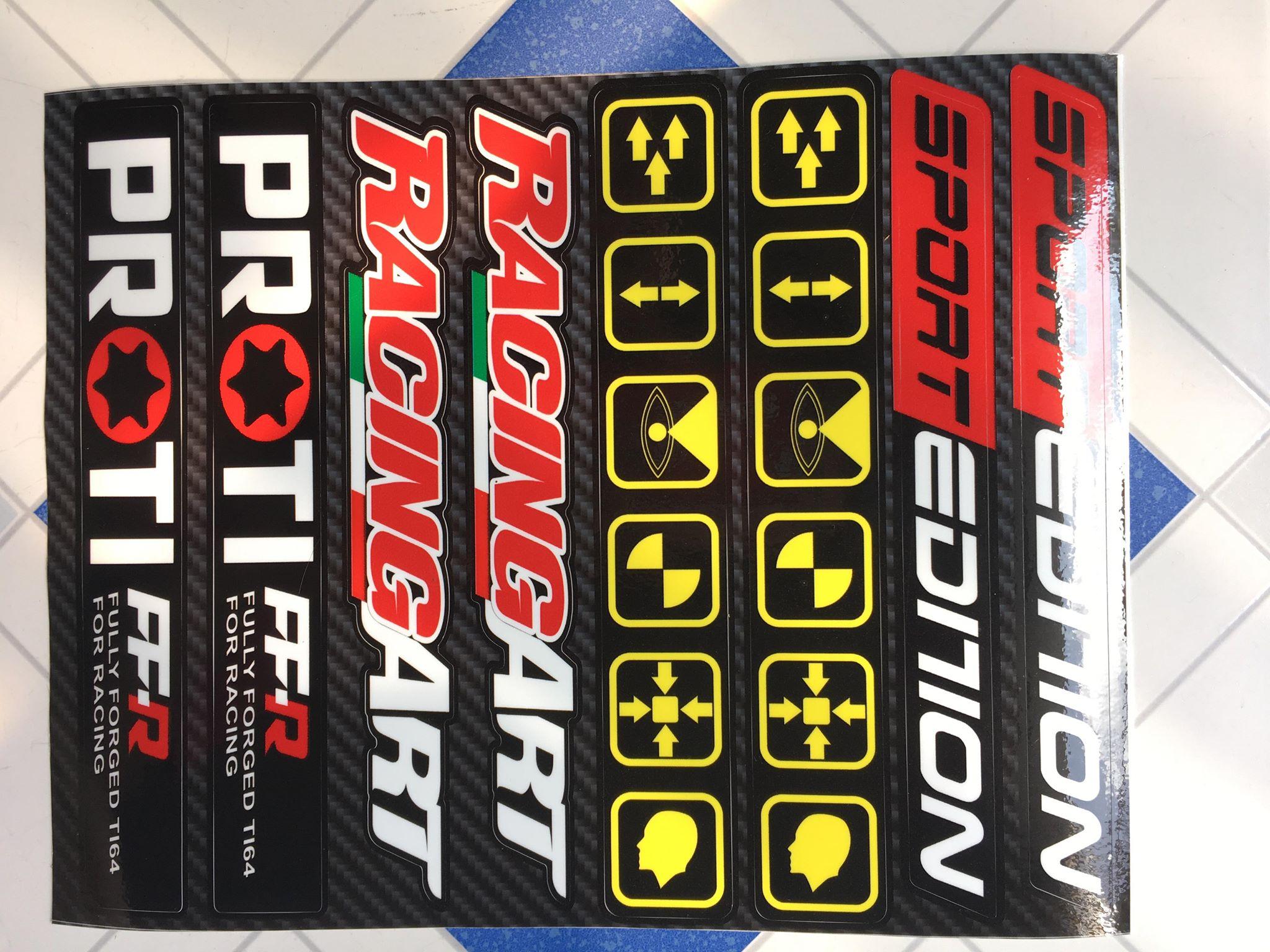 [HCM]Sét tem dán phuộc và gắp sport edition racing art