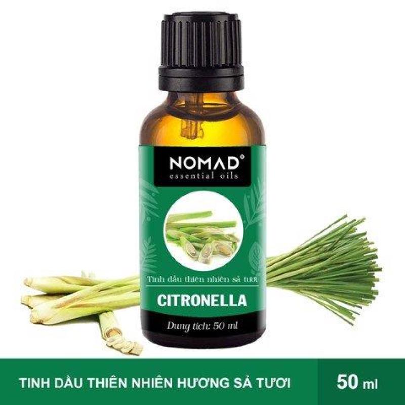 Tinh Dầu Thiên Nhiên Nguyên Chất 100% Hương Sả Java Tươi Nomad Essential Oils Citronella 50ml cao cấp