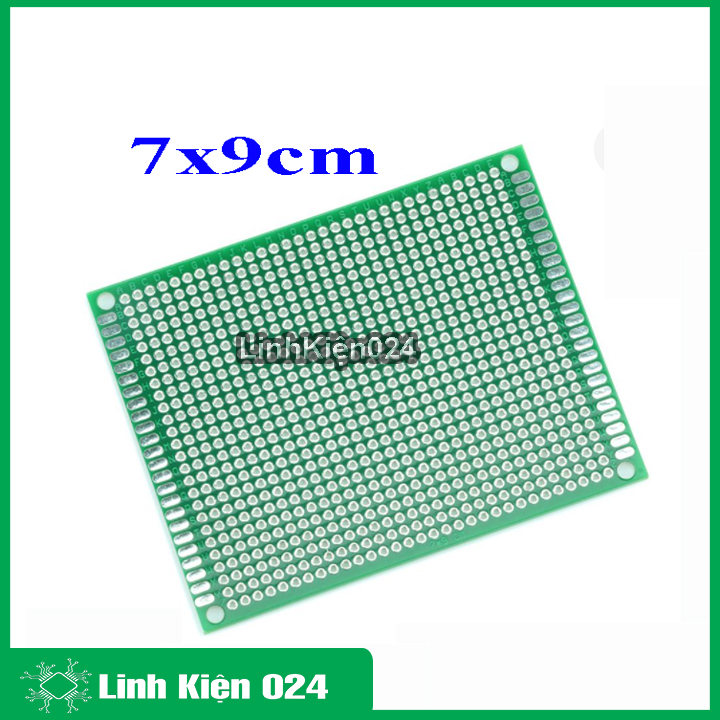 Phíp đồng đục lỗ 2 mặt pcb xanh tốt dày 1.6mm
