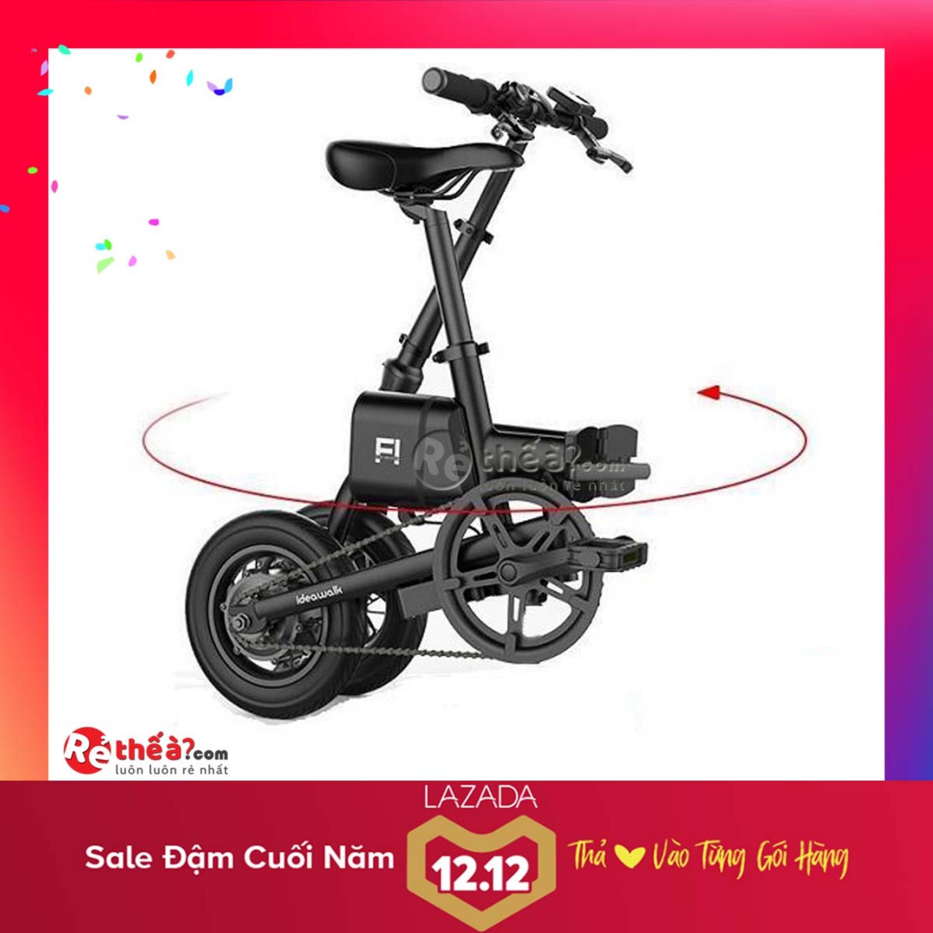 XE ĐẠP ĐIỆN GẤP IDEAWALK F1- MÀU ĐEN