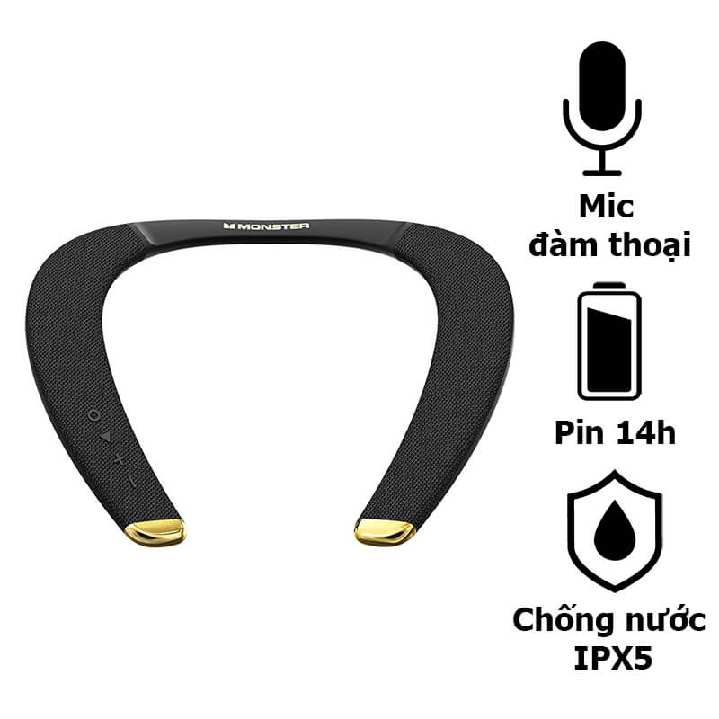 Loa Bluetooth Đeo Cổ Monster Boomerang