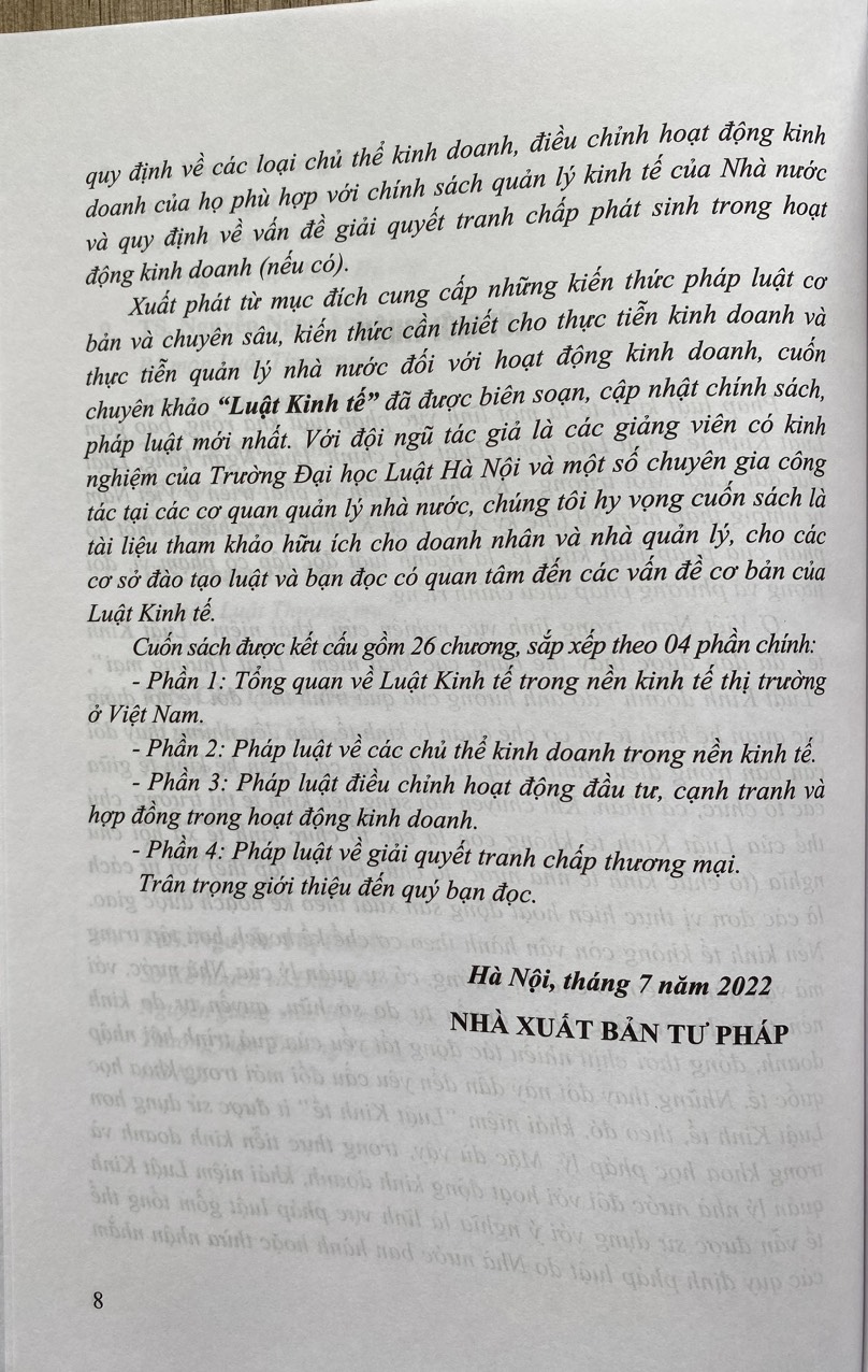 Luật Kinh Tế ( Sách Chuyên Khảo )