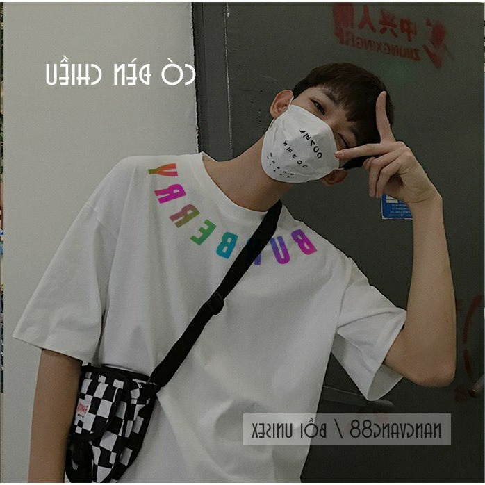 [HCM]Áo thun TAY NGẮN phản quang 7 màu burber (CHỤP FLASH)(TAY LỠ IB)