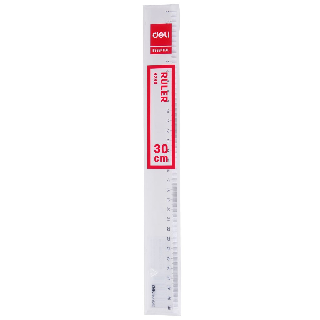 2 cây Thước kẻ Deli trong suốt - 20/30cm - 1 chiếc - E6220/ E6230
