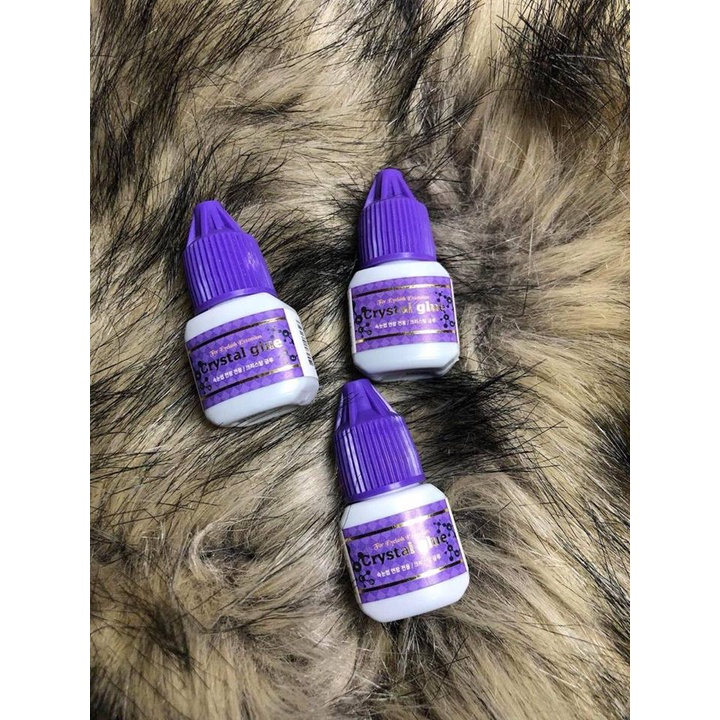 Keo nối mi mắt tím crystal glue