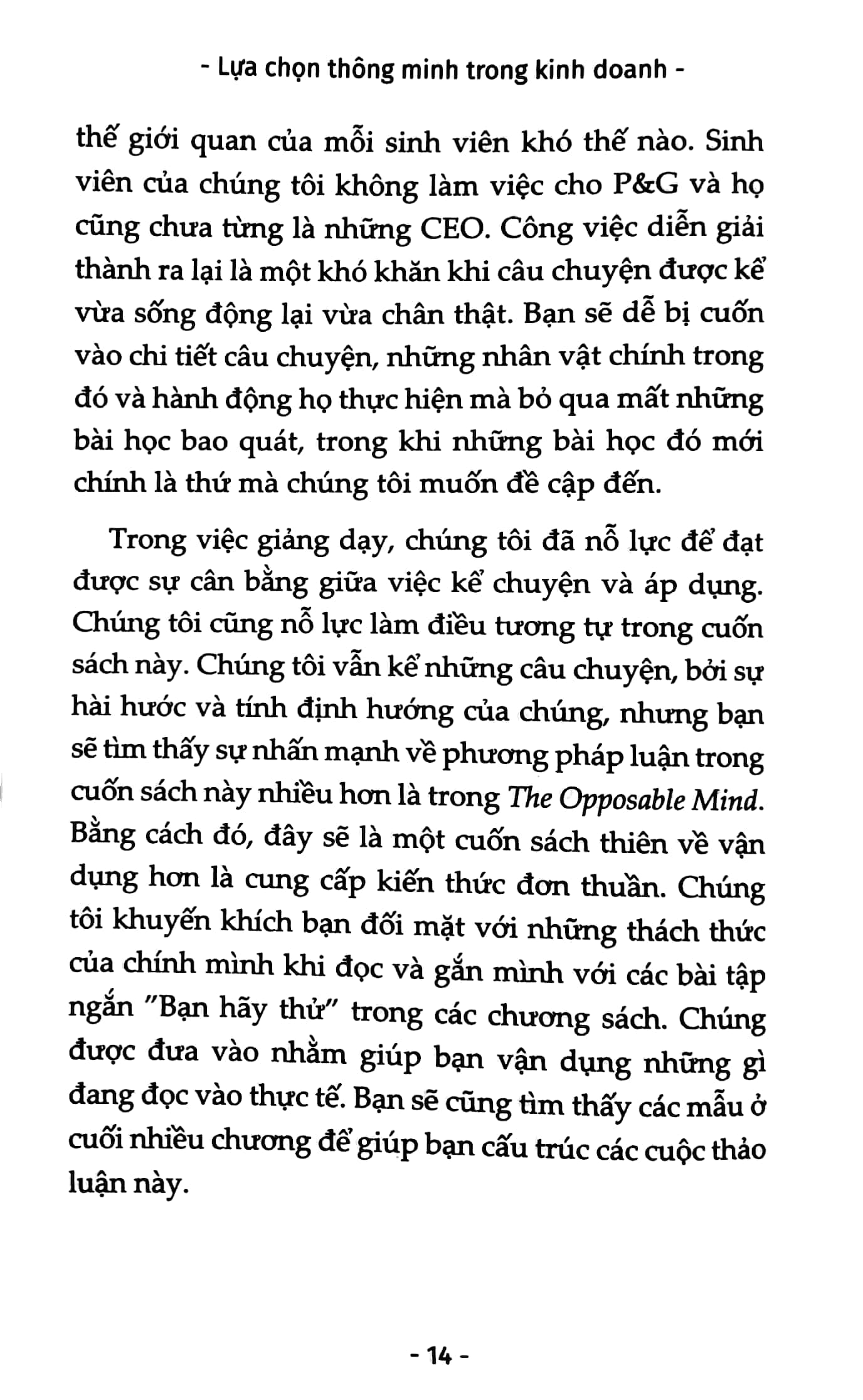 Sách Fahasa - Lựa Chọn Thông Minh Trong Kinh Doanh