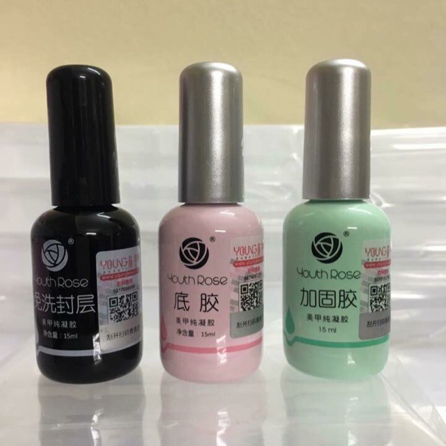 Bộ 3 hoa hồng: Base, Top, Cứng móng