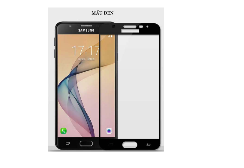 kính cường lực full màn hình cho Sam sung J7 pro ( màu đen keo viền)