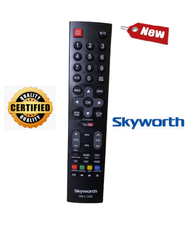 Bảng giá Điều khiển tivi Skyworth RM-L1359 - Hàng tốt