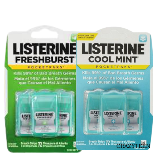 Kẹo lá ngậm thơm miệng Listerine Freshburst Pocketpaks Breath Strips