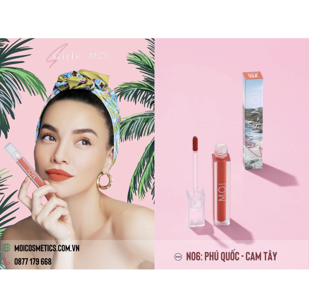 [Freeship + tặng quà] Son Kem Lì Sgirls Summer MOI Chất Son Nhung Lụa Đặc Biệt (Mới nhất 2021)
