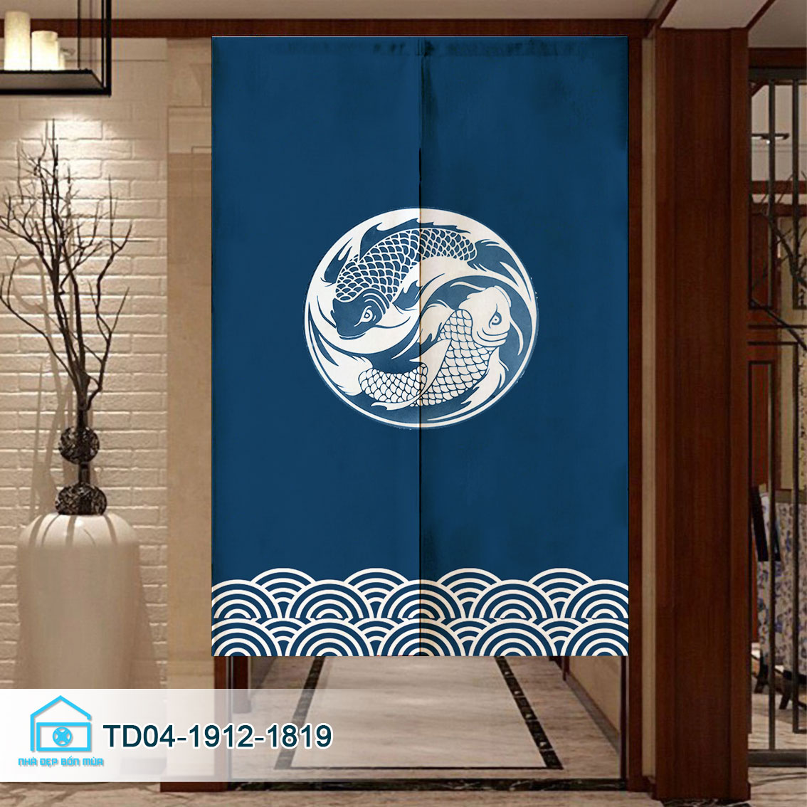 Rèm cửa Noren ,rèm phong cách Nhật Bản Tín Phát Decor, rèm nhà hàng ,rèm treo lối đi