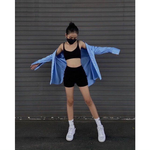 Quần Đùi Legging Chất Co Giãn 4 Chiều