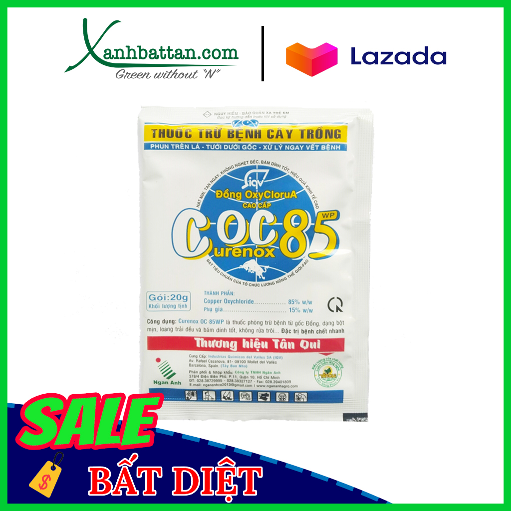 Chế Phẩm Trừ Nấm Bệnh Hại Cây Trồng COC 85 Gói 20 Gram