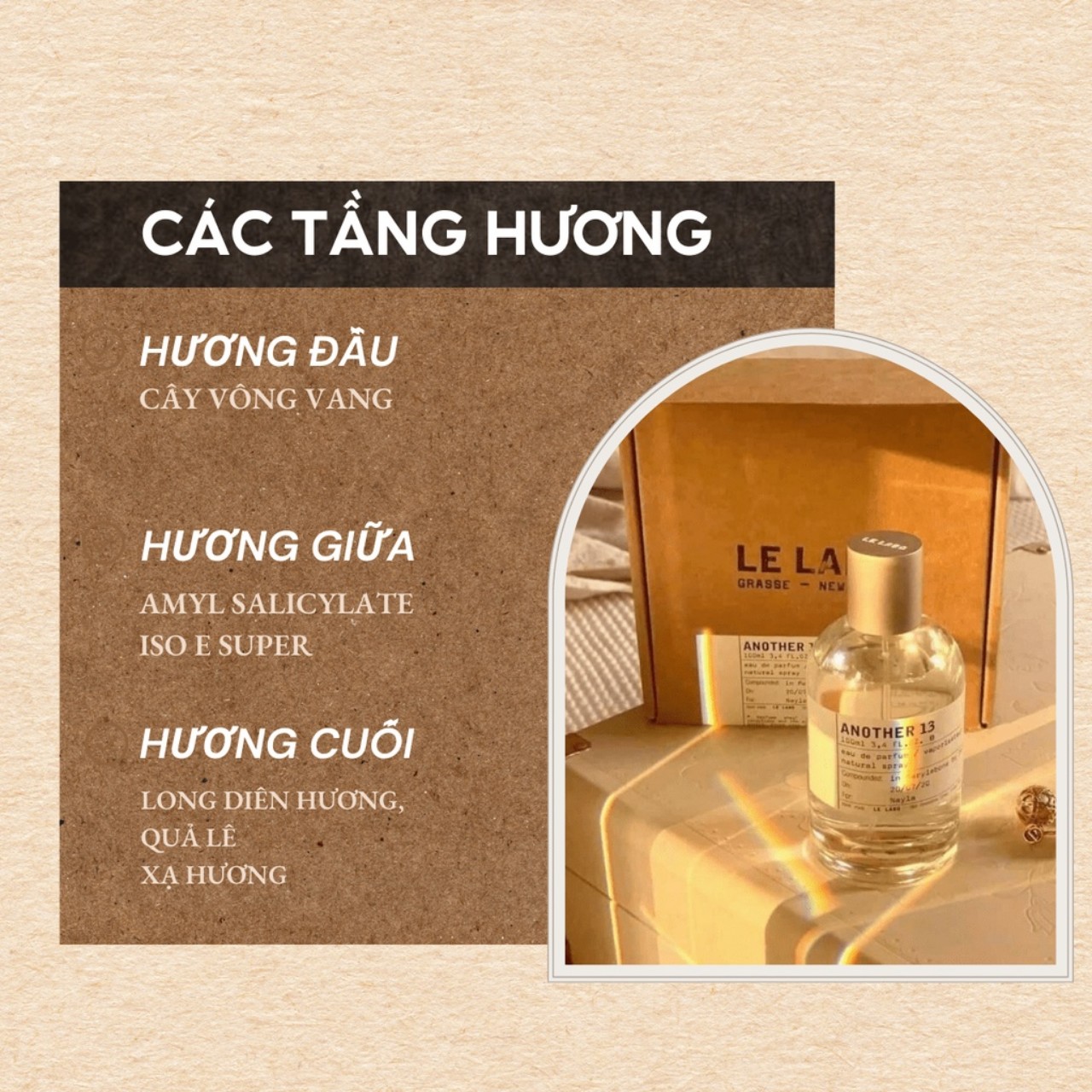[auth] Nước hoa nam nữ Unisex Le Labo Another 13 ( Mẫu Thử - Chiết 10ml)