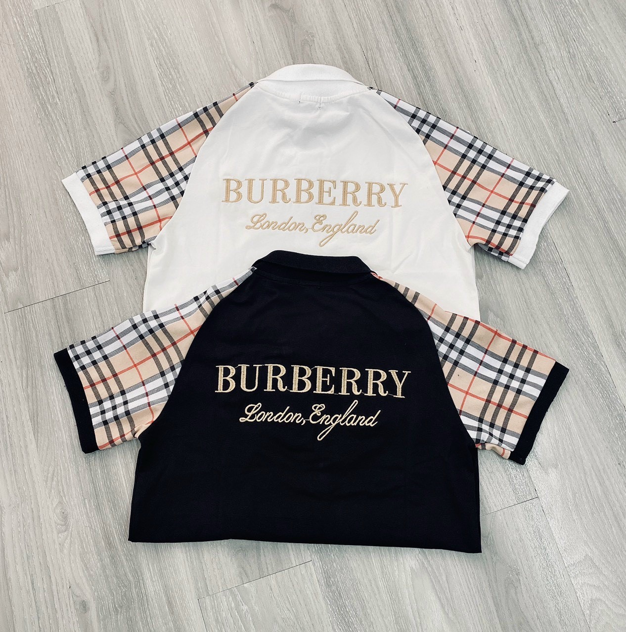 Áo thun nam in thêu chữ logo M mẫu mới phối caro tay áo cực đẹp,áo phông nam cổ trụ tay ngắn hàng chuẩn shop giá rẻ kaystore